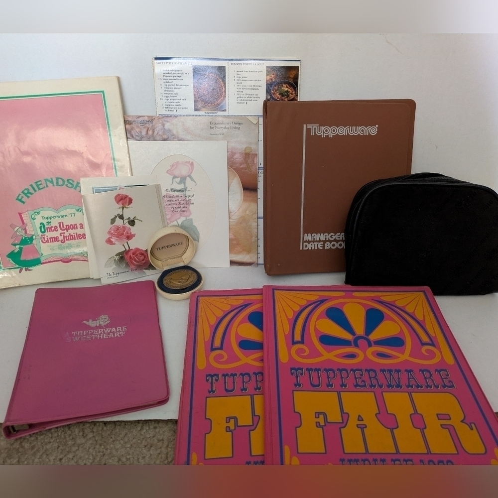 Tupperware vintage collection Folders, Recipes,Etc.